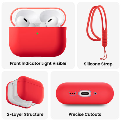 Liquid Silicone AirPods Pro 3 with Lanyard