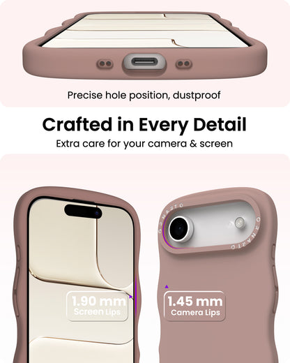 Wavy Liquid Silicone for iPhone 17 Series