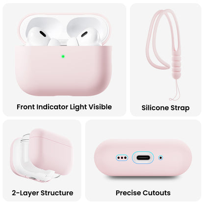 Liquid Silicone AirPods Pro 3 with Lanyard