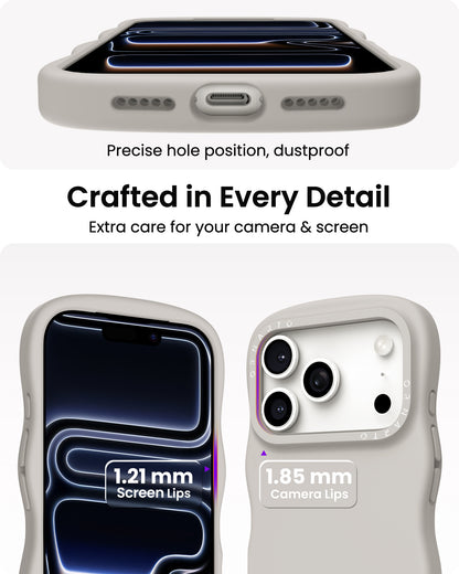 Wavy Liquid Silicone for iPhone 17 Series