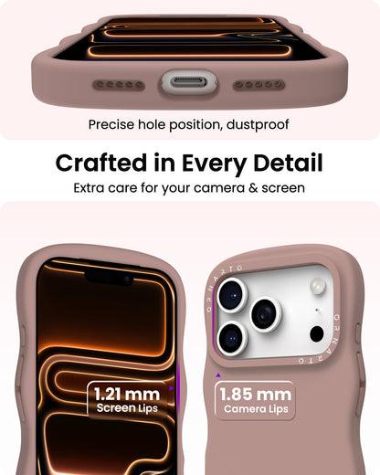 Wavy Liquid Silicone for iPhone 17 Series