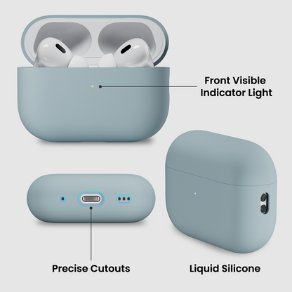 Liquid Silicone AirPods Pro 2 Case(2022) with Lanyard