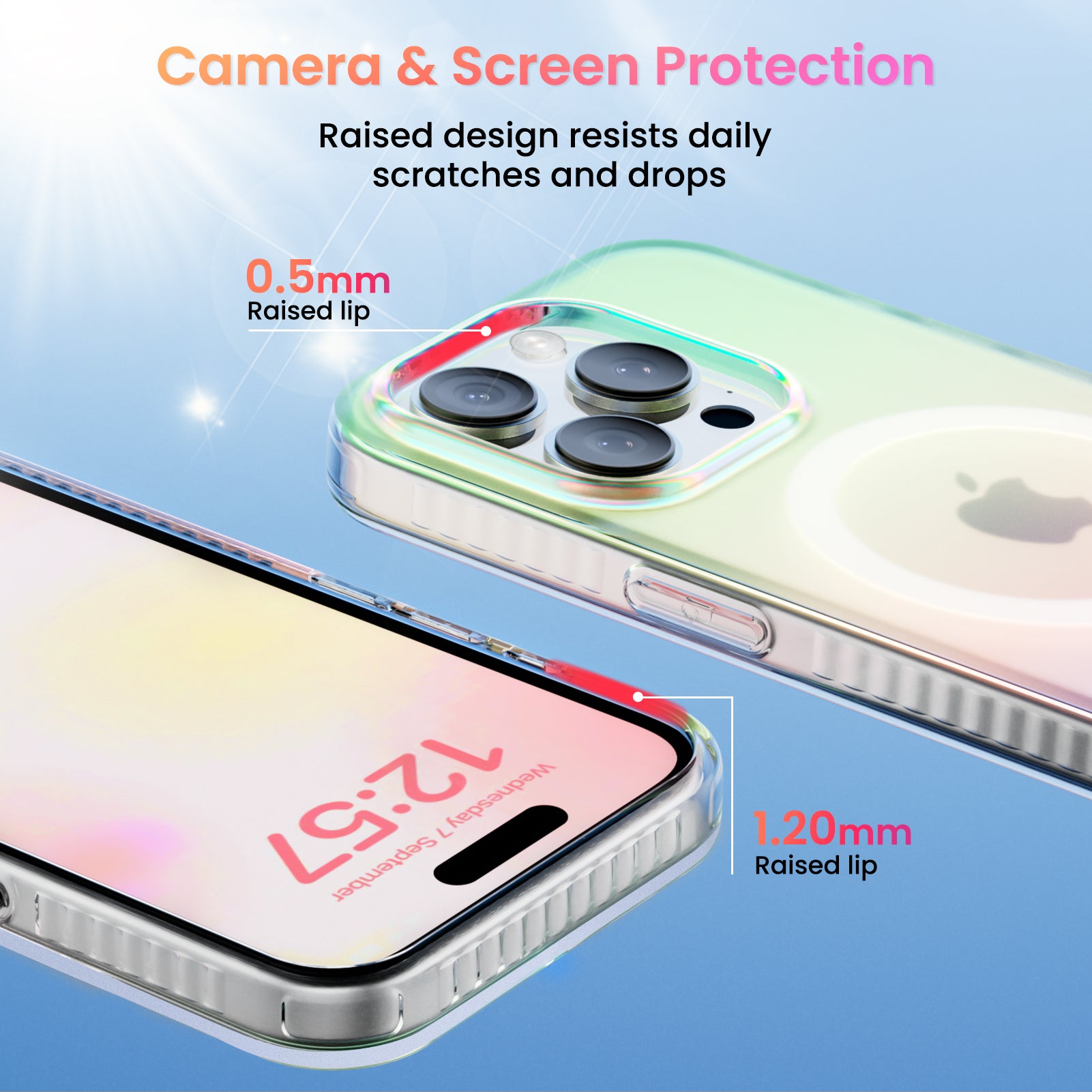 Hue for iPhone 15 Series, Fluorescent Gradient, Compatible with Magsafe