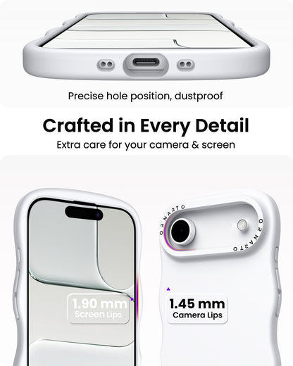 Wavy Liquid Silicone for iPhone 17 Series