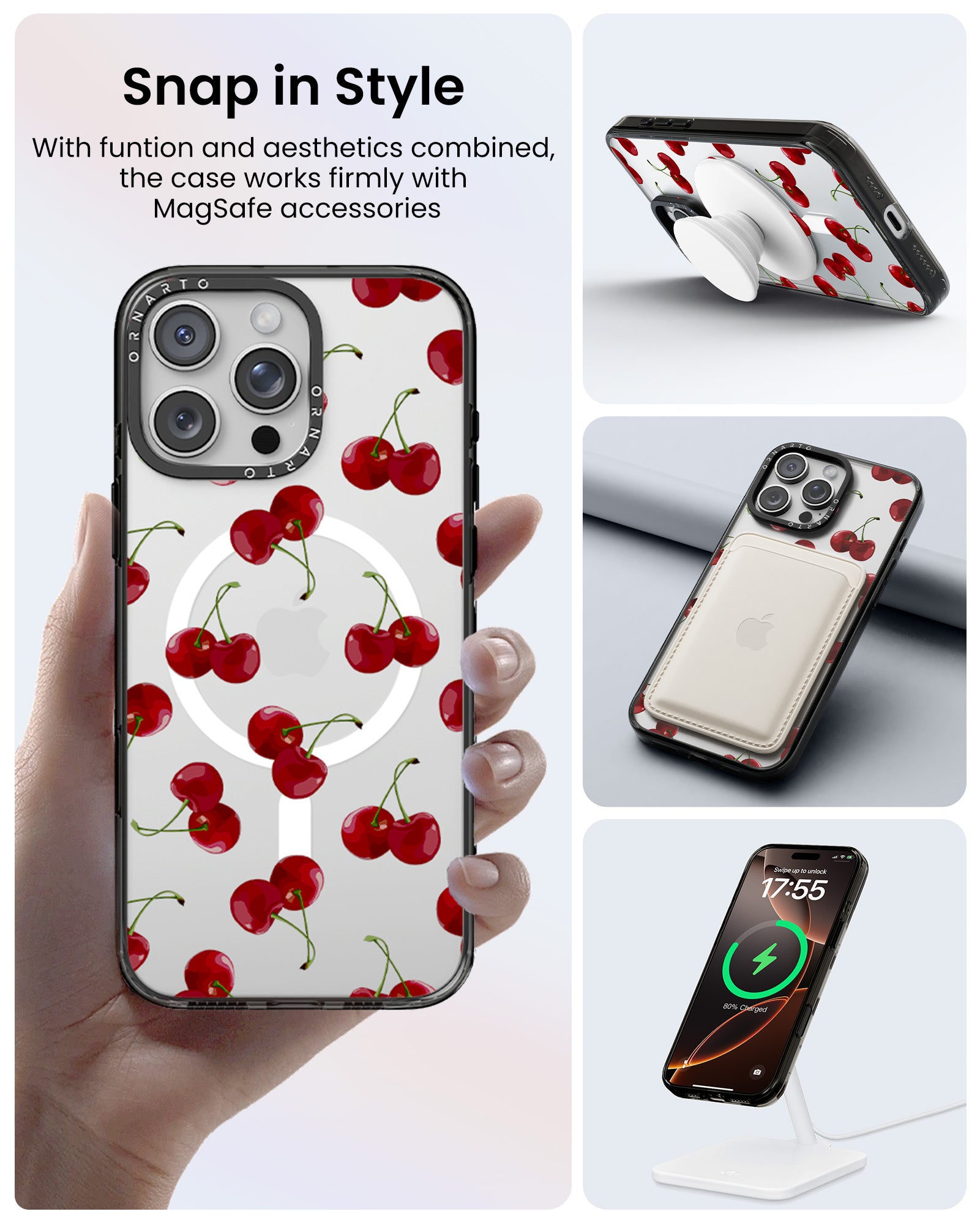 Patterned Clear Cases for iPhone 16 Pro / Pro Max