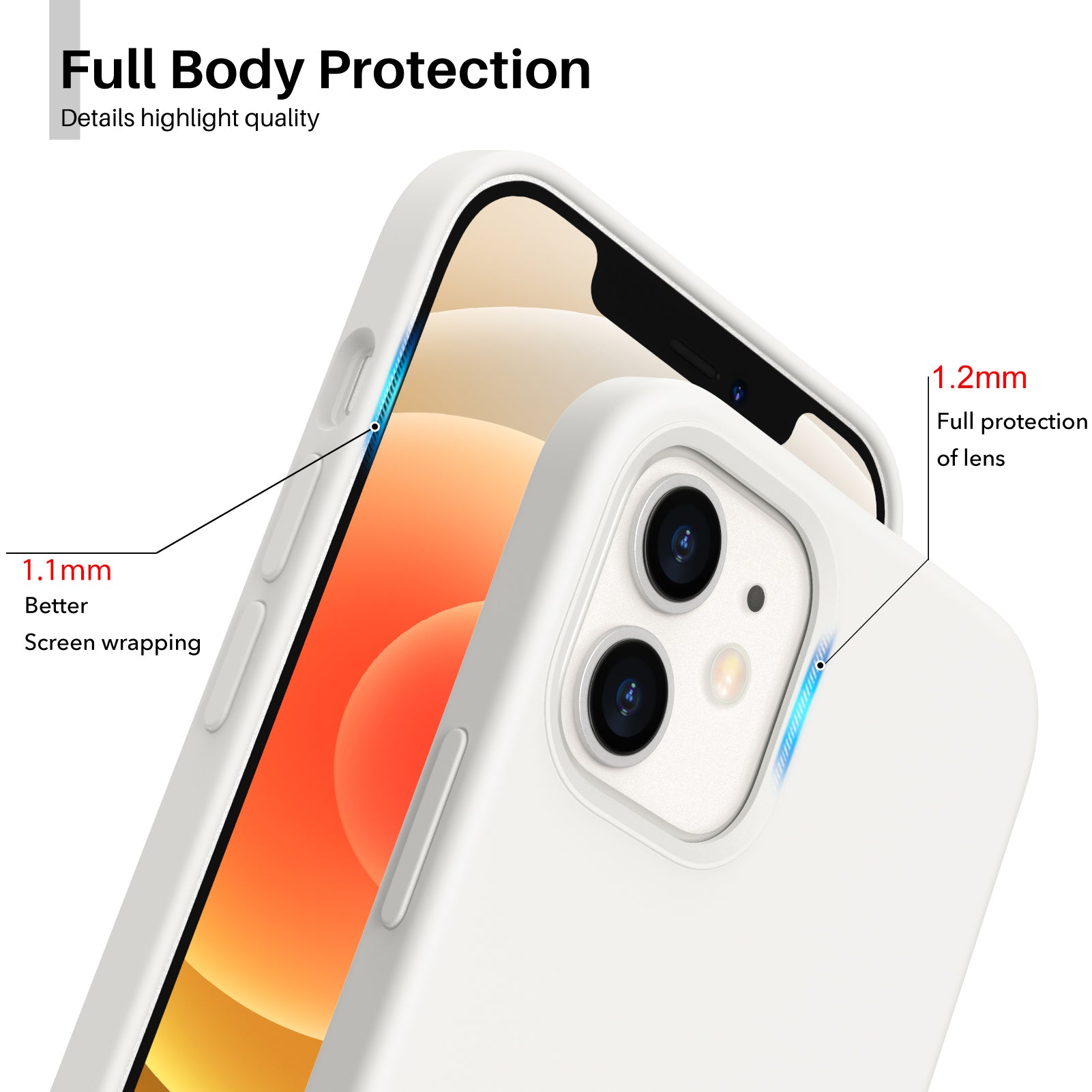 Liquid Silicone iPhone 12/iPhone 12 Pro Case