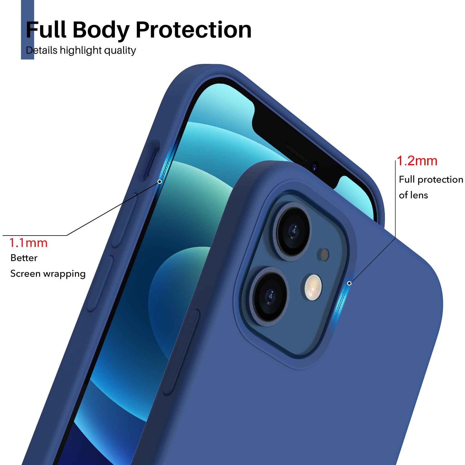 Liquid Silicone iPhone 12/iPhone 12 Pro Case