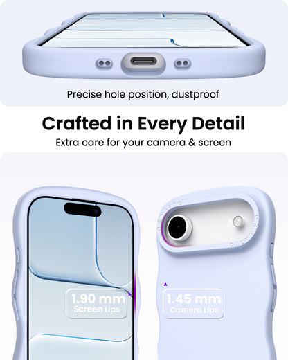 Wavy Liquid Silicone for iPhone 17 Series