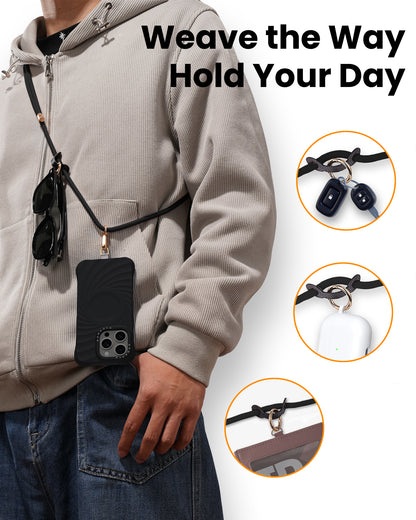 ORNARTO Adjustable Woven Phone Lanyard