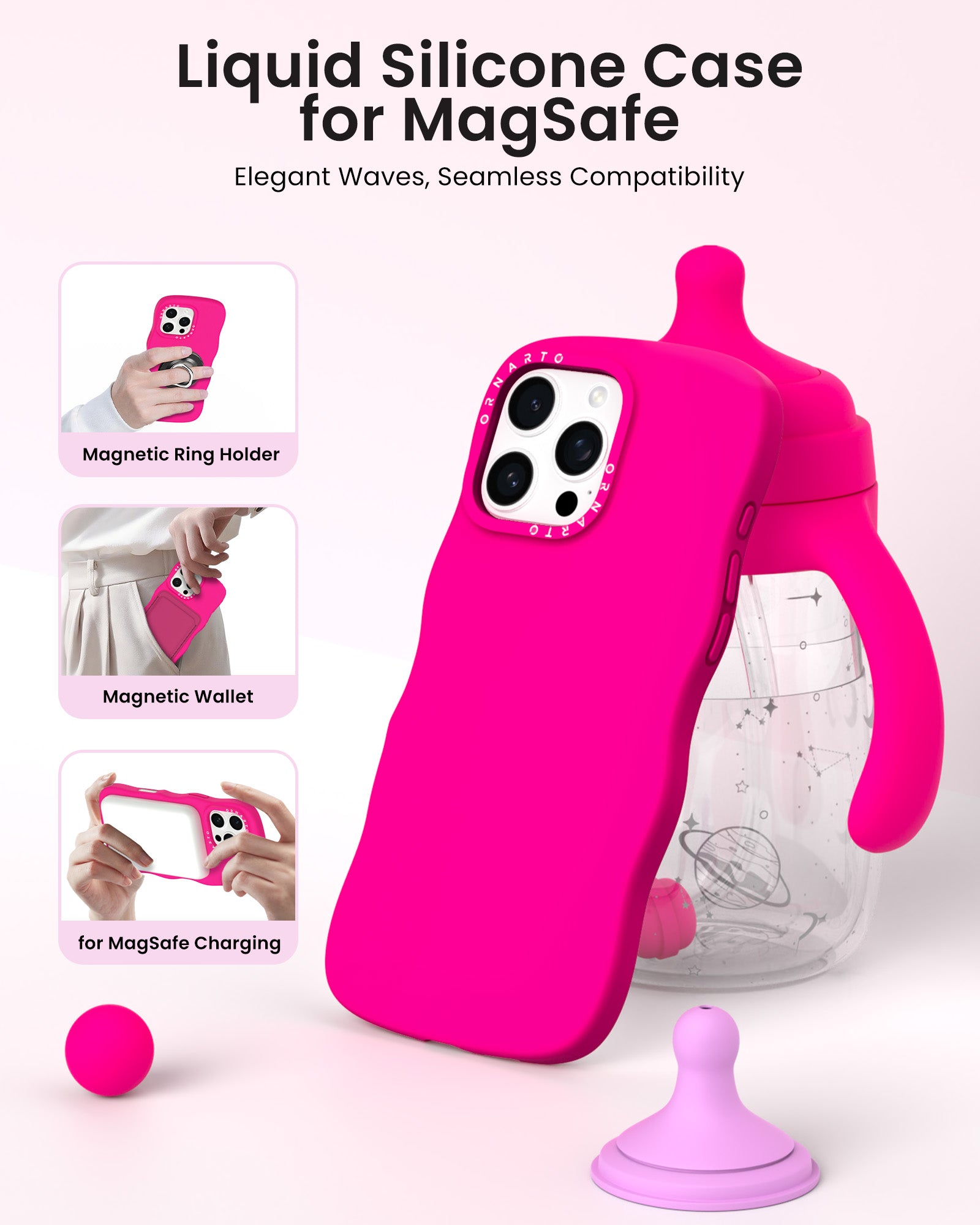 Wavy Liquid Silicone for iPhone 16 Pro | Pro Max