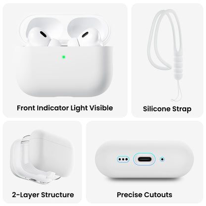 Liquid Silicone AirPods Pro 3 with Lanyard