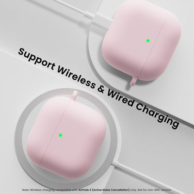 Flüssigsilikon AirPods 4 Hülle (2024) mit Schlüsselband