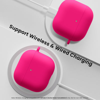 Flüssigsilikon AirPods 4 Hülle (2024) mit Schlüsselband