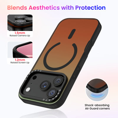 Fluoreszierende Farbverlauf MagSafe Hülle für iPhone 17 Serie