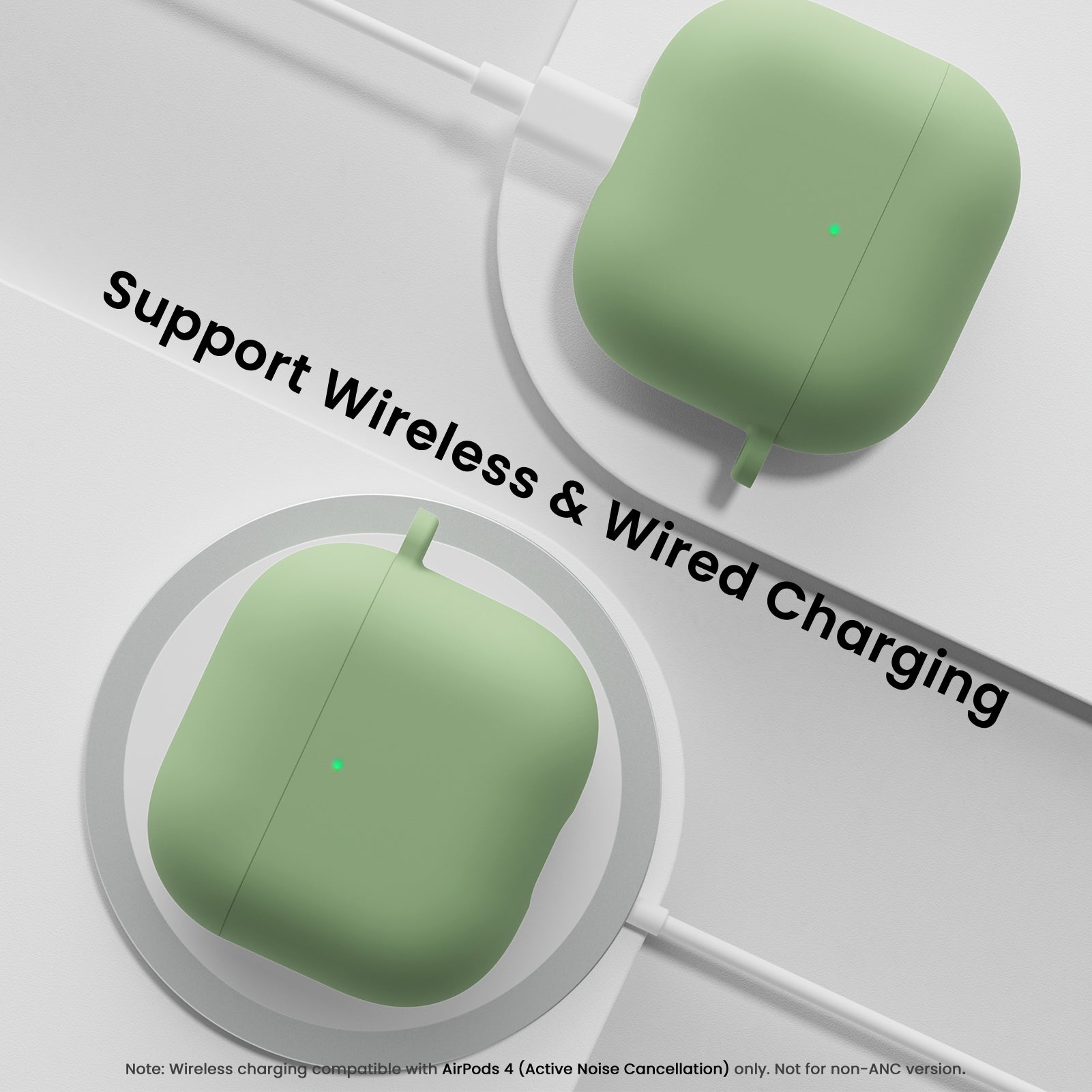 Liquid Silicone AirPods 4 Case(2024) with Lanyard