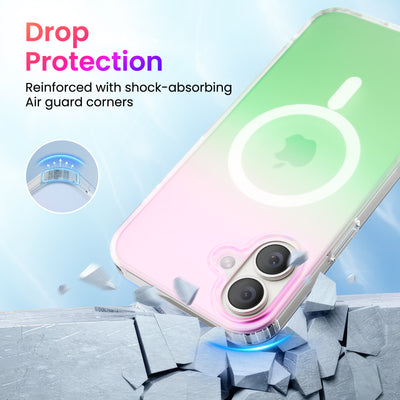 Fluoreszierende Gradient MagSafe Hülle für die iPhone 16 Serie