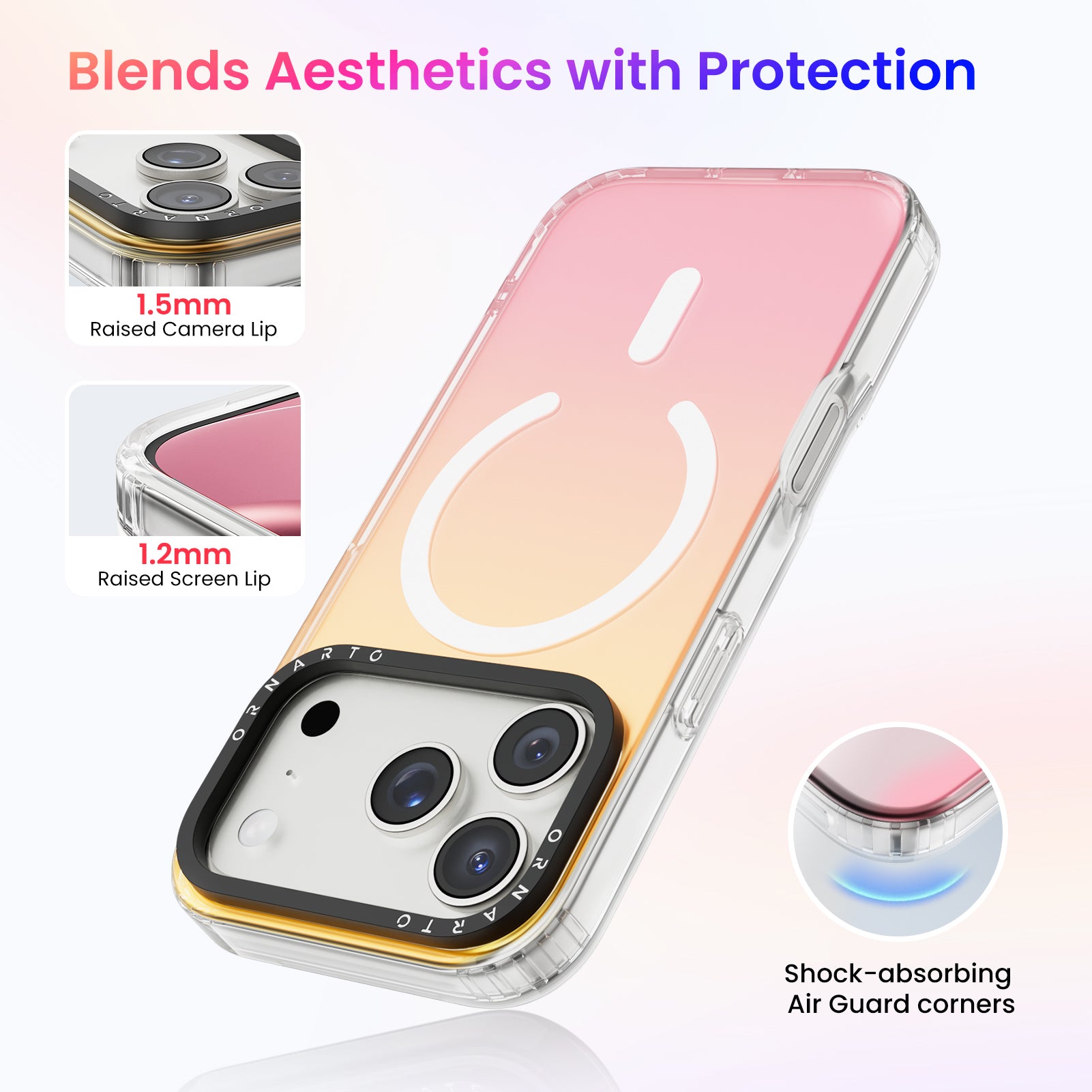 Hue for iPhone 17 Series, Fluorescent Gradient, Compatible with Magsafe