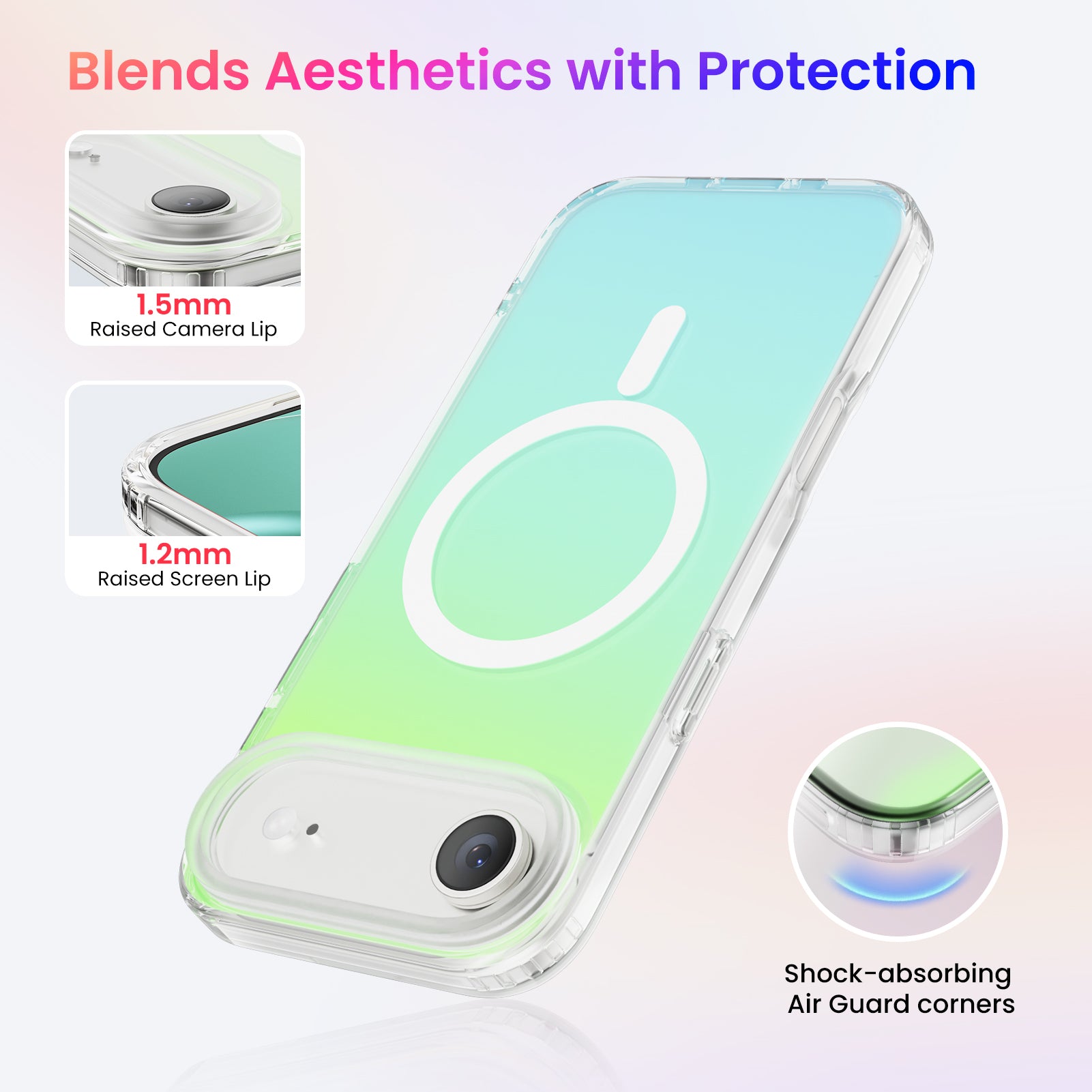 Hue for iPhone 17 Series, Fluorescent Gradient, Compatible with Magsafe