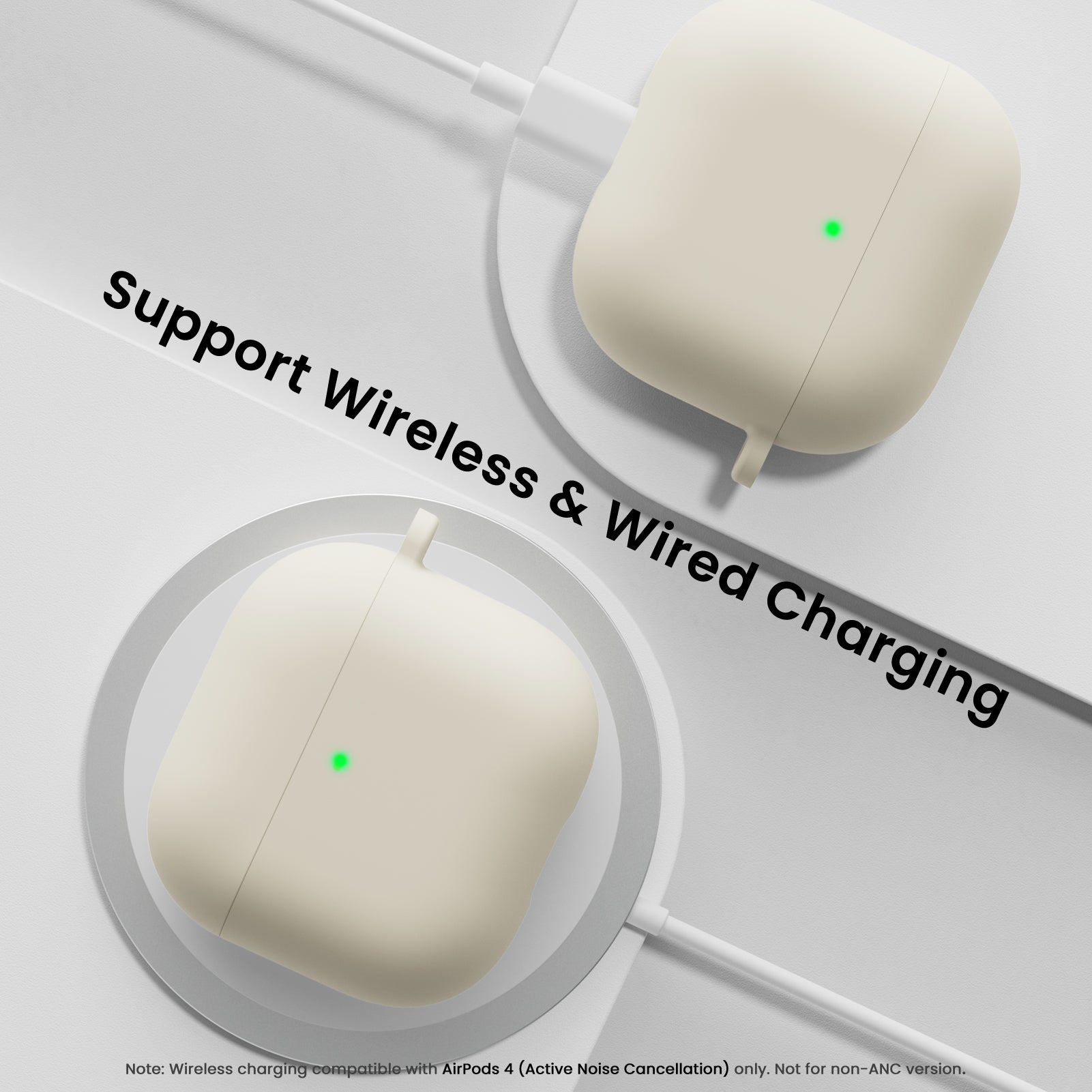 Liquid Silicone AirPods 4 Case(2024) with Lanyard