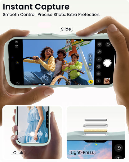 Wavy Liquid Silicone for iPhone 17 Series