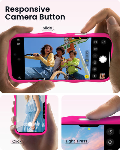 Gewelltes Flüssigsilikon für iPhone 16 Pro | Pro Max
