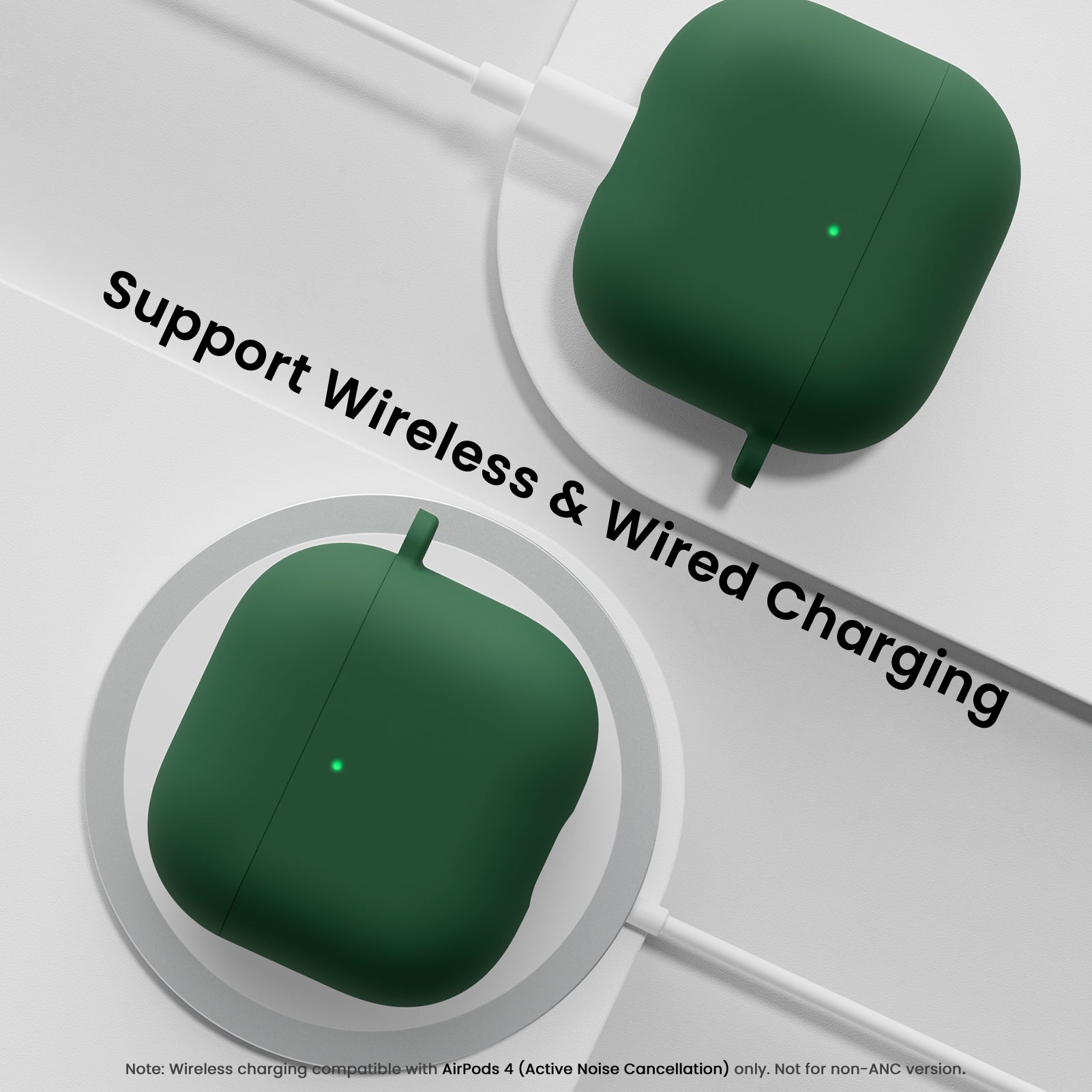 Liquid Silicone AirPods 4 Case(2024) with Lanyard