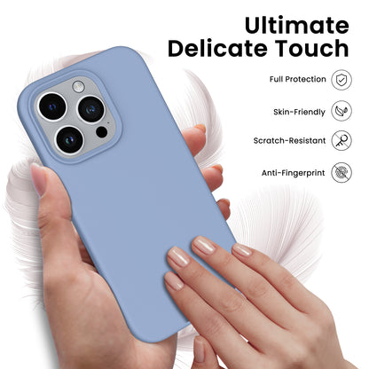 ORNARTO Magnetic Liquid Silicone iPhone 14 Pro Case [Compatible with MagSafe] [+Screen Protector]