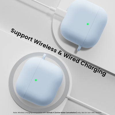 Flüssigsilikon AirPods 4 Hülle (2024) mit Schlüsselband