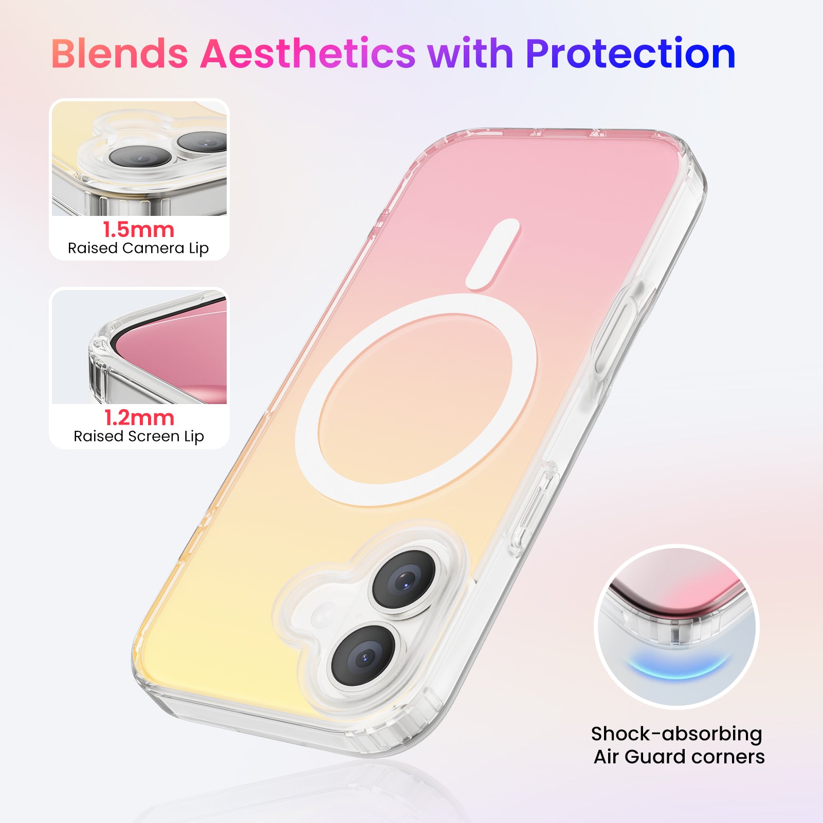 Hue for iPhone 17 Series, Fluorescent Gradient, Compatible with Magsafe