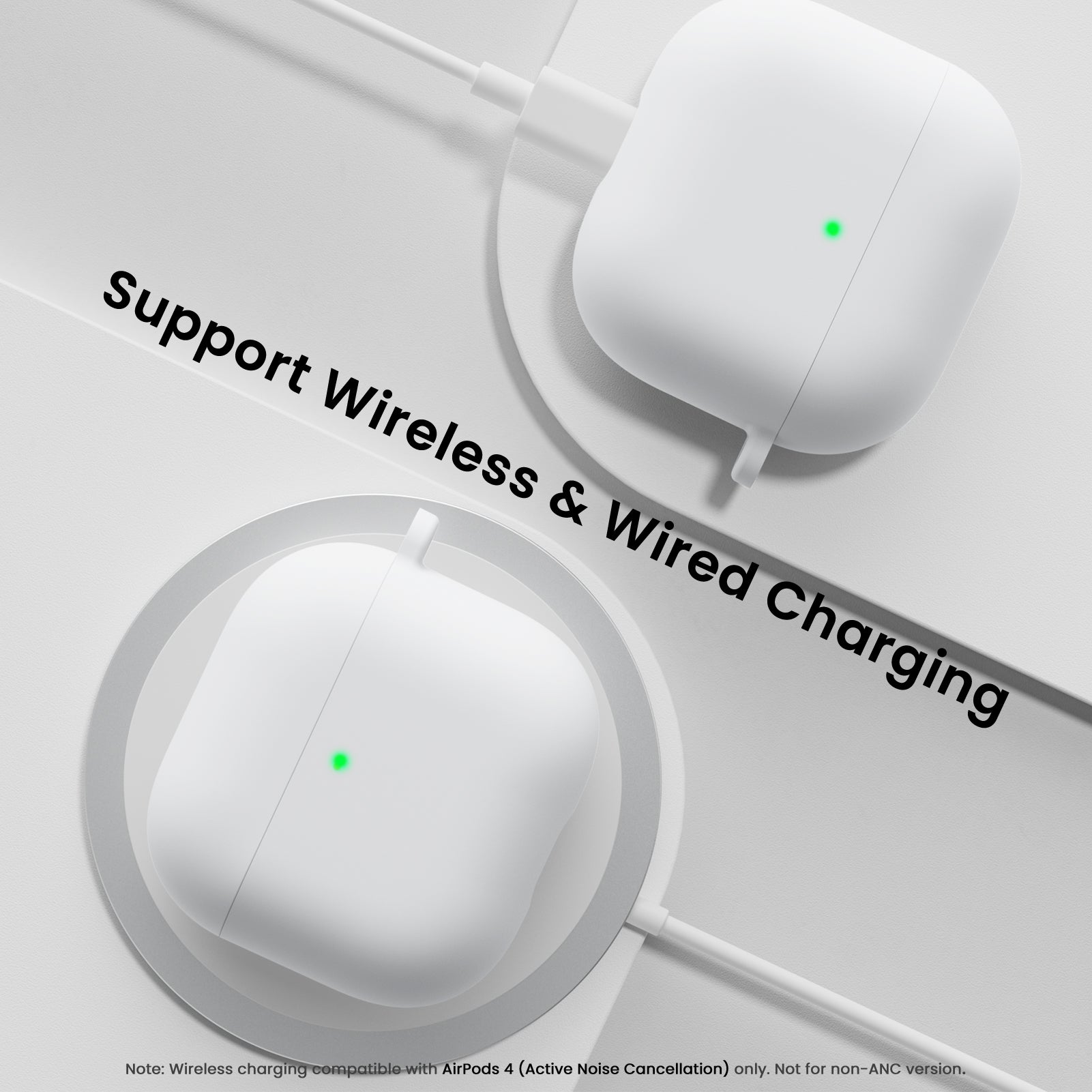 Liquid Silicone AirPods 4 Case(2024) with Lanyard