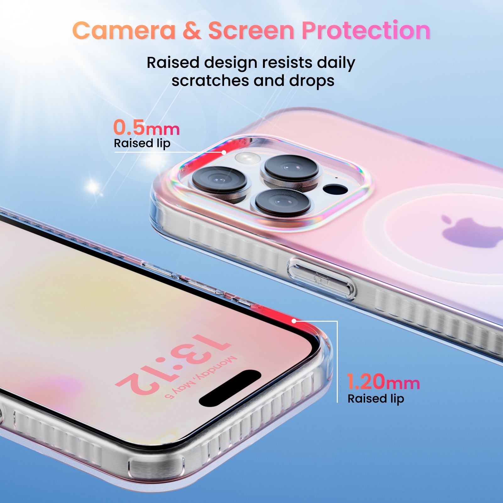 Hue for iPhone 15 Series, Fluorescent Gradient, Compatible with Magsafe