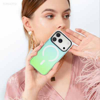 Fluoreszierende Farbverlauf MagSafe Hülle für iPhone 17 Serie