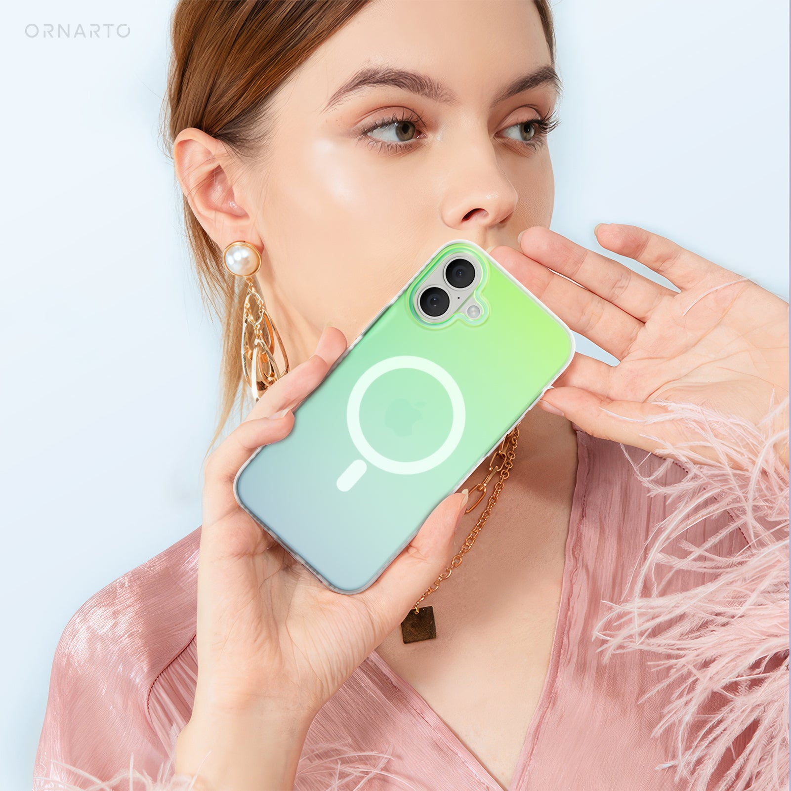 Hue for iPhone 16 Series, Fluorescent Gradient, Compatible with Magsafe