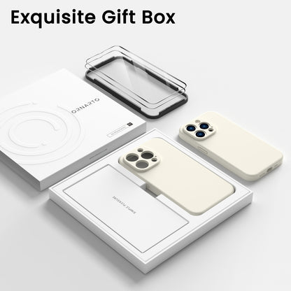 Liquid Silicone iPhone 14 Pro Case with Camera Protection and 2 Screen Protectors