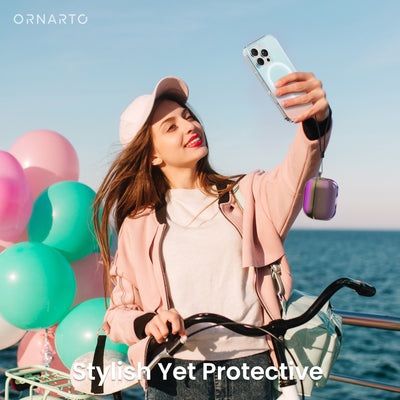 Irisierendes AirPods Pro 2 Case mit Umhängeband
