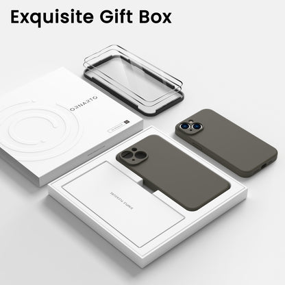 Liquid Silicone iPhone 14 Case with Camera Protection and 2 Screen Protectors
