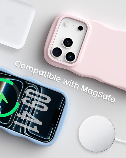 Wavy Liquid Silicone for iPhone 17 Series