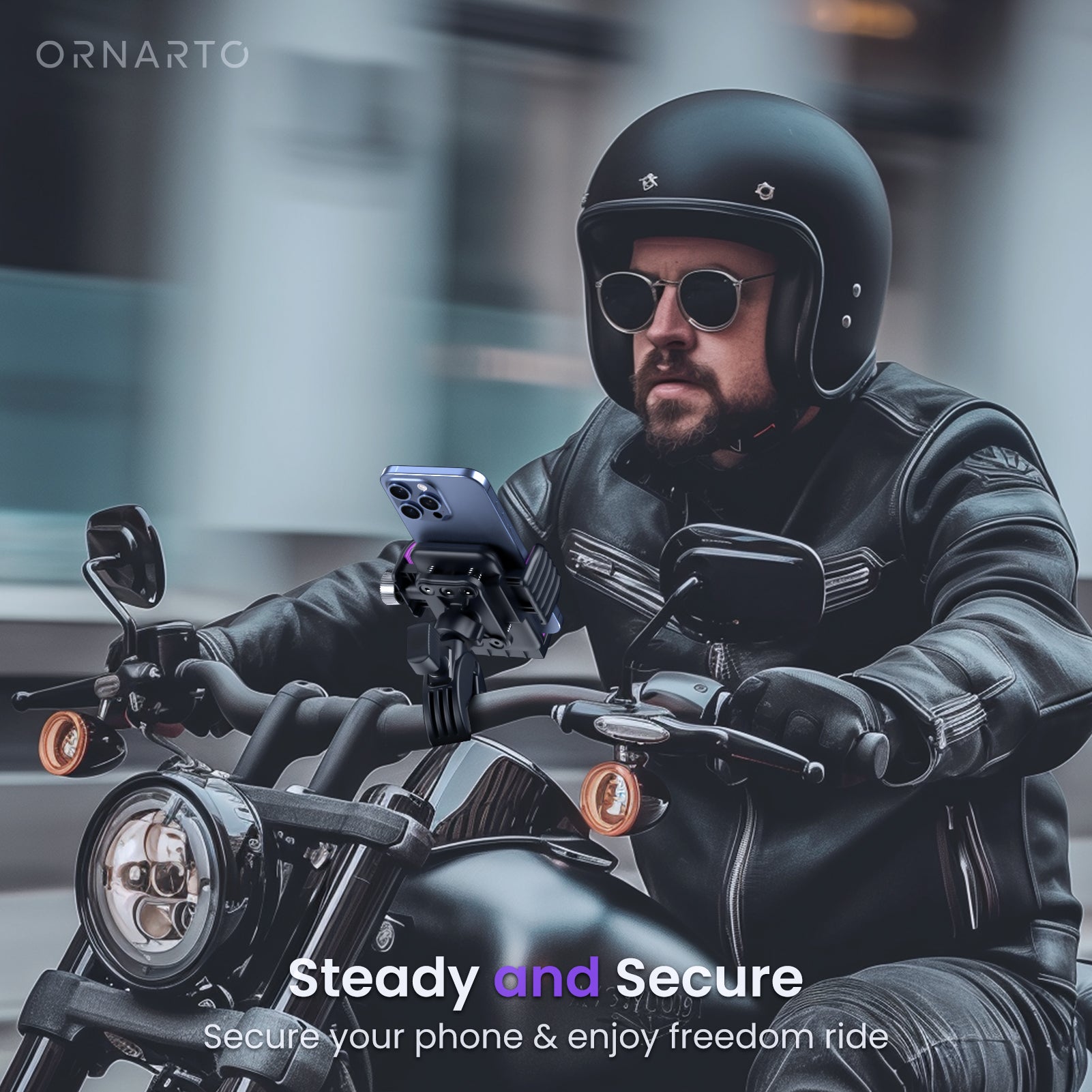 S3 Bike Phone Holder, Rotatable Motorcycle Phone Mount
