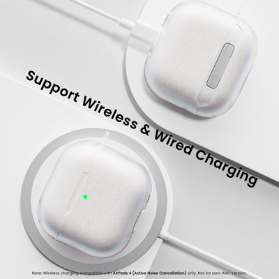 Irisierende AirPods 4 Hülle (2024) mit Lanyard