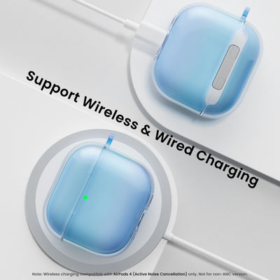 Irisierende AirPods 4 Hülle (2024) mit Lanyard