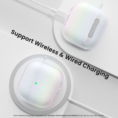 Irisierende AirPods 4 Hülle (2024) mit Lanyard