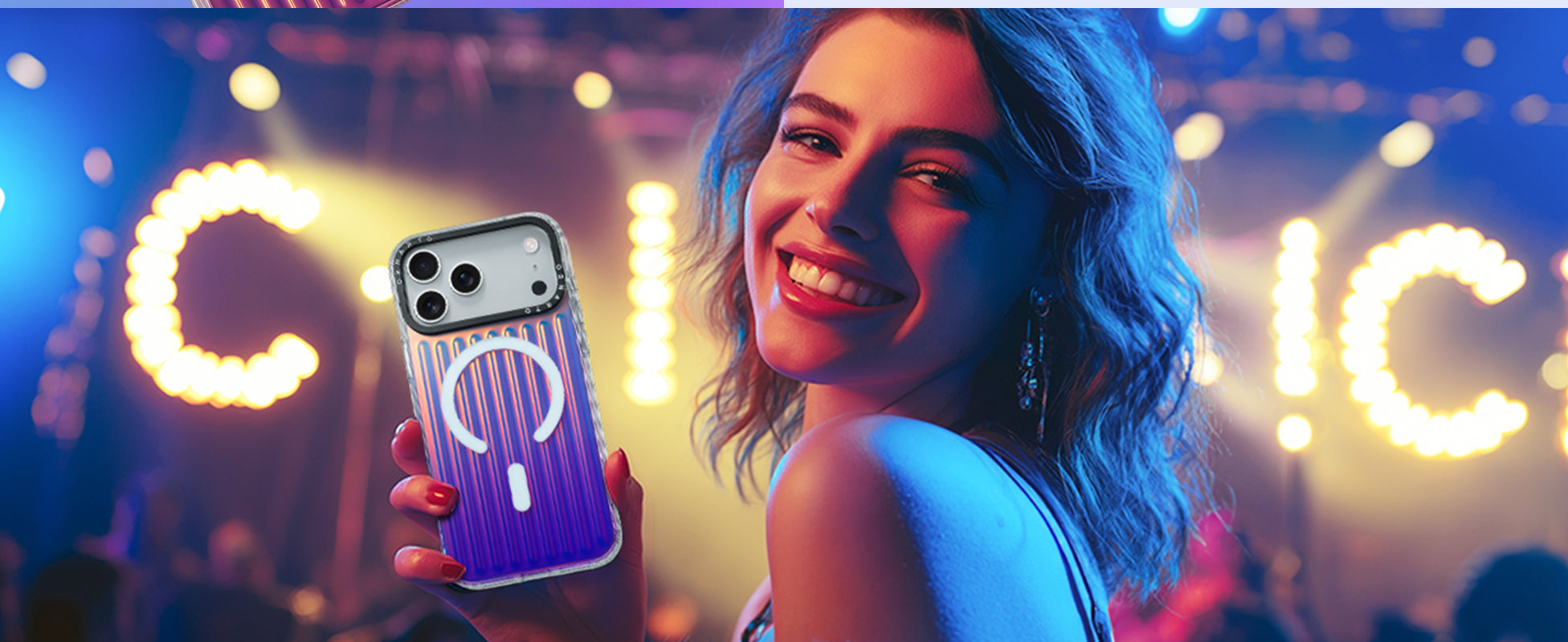 Iridescent Luggage Glow Case for iPhone 17 Pro and iPhone 17 Pro Max