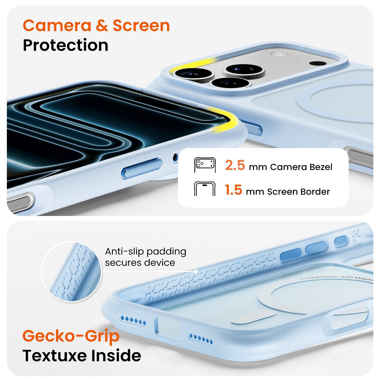 Airbuffer Gecko-Grip Case für iPhone 17 Serie