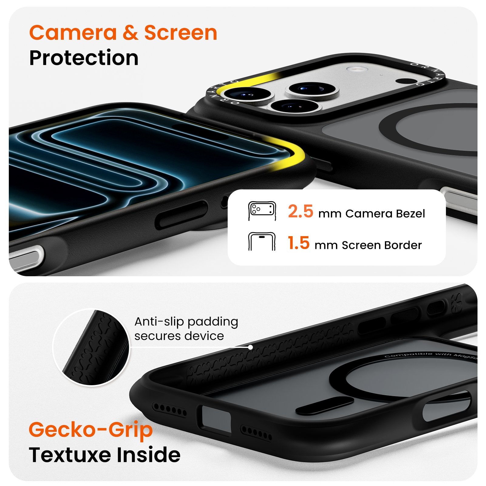 Airbuffer Gecko-Grip Case für iPhone 17 Serie