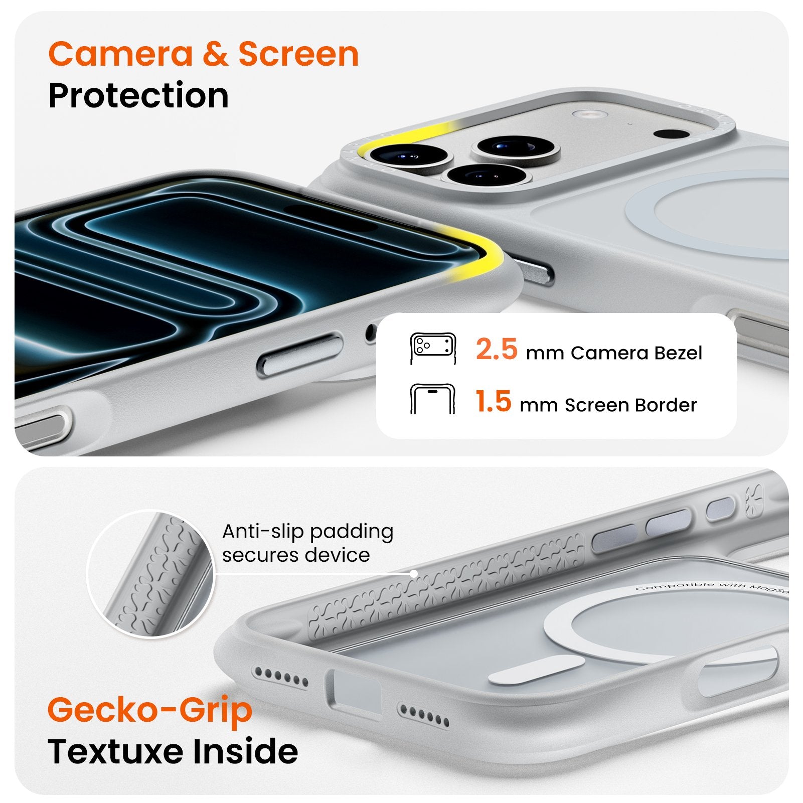Airbuffer Gecko-Grip Case für iPhone 17 Serie