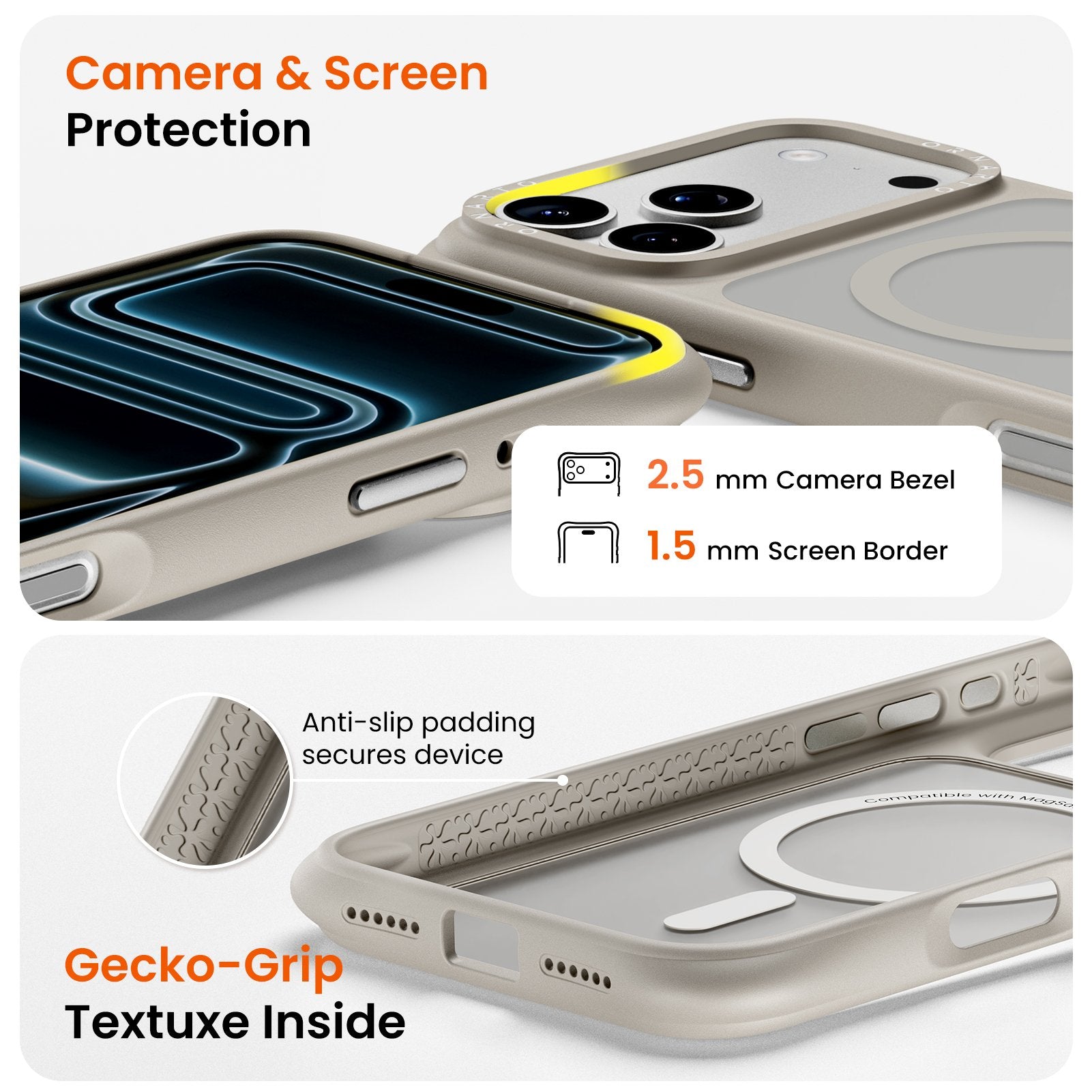 Airbuffer Gecko-Grip Case für iPhone 17 Serie