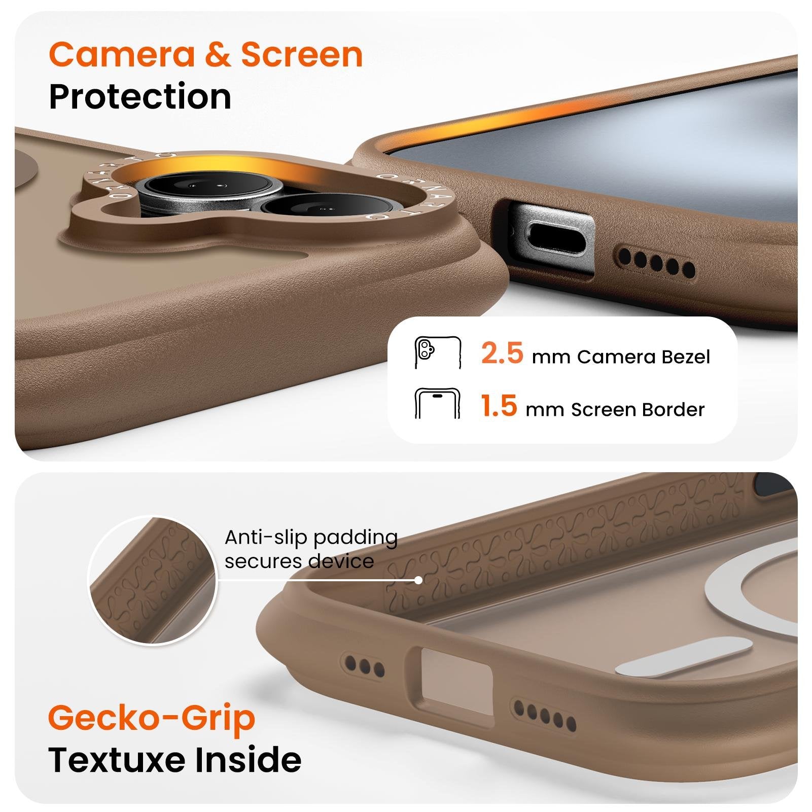 Airbuffer Gecko-Grip Case for iPhone 16 Series