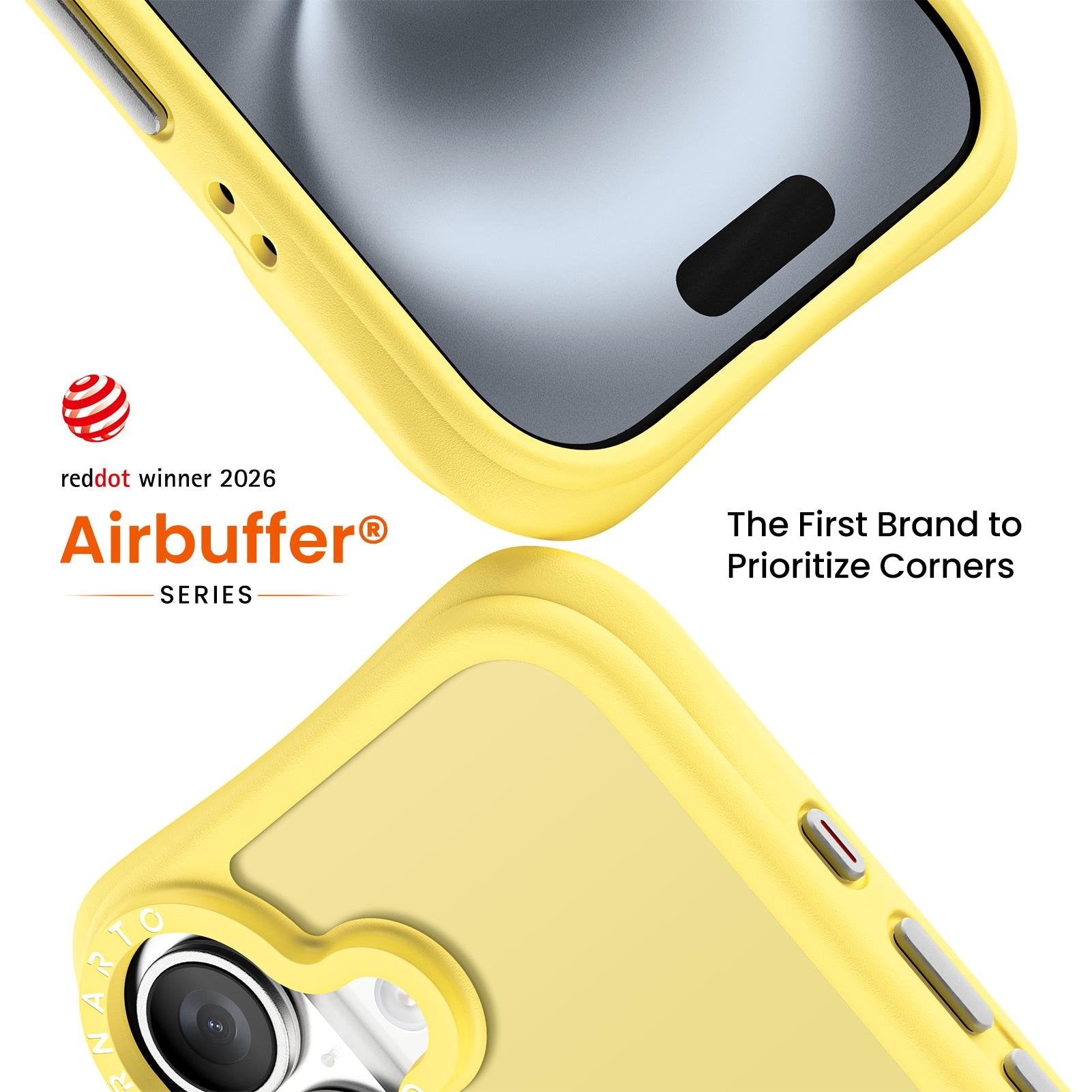 Airbuffer Gecko-Grip Case for iPhone 16 Series