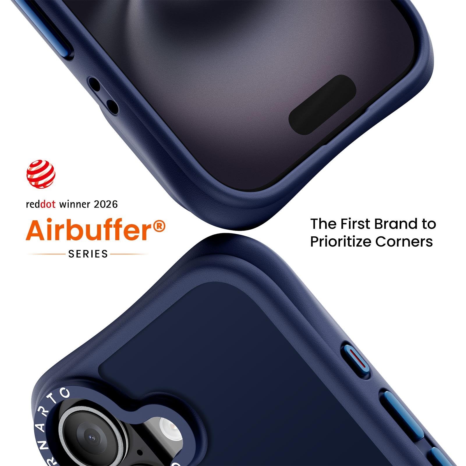 Airbuffer Gecko-Grip Case for iPhone 16 Series