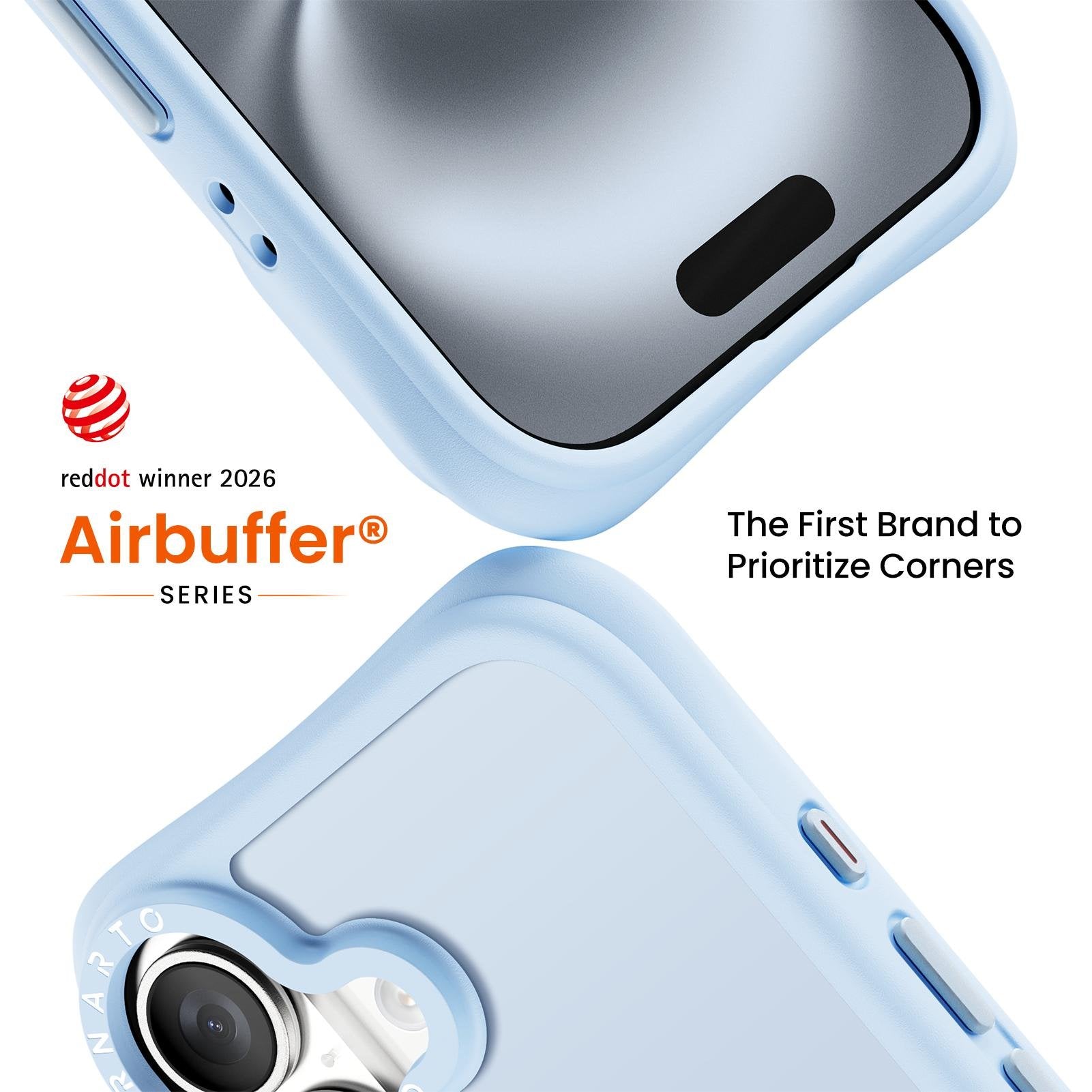 Airbuffer Gecko-Grip Case for iPhone 16 Series